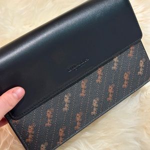 Coach Turner Flap Crossbody in Black Horse and Carriage Print